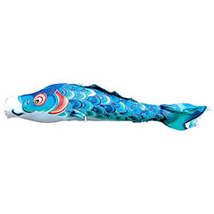 こいのぼり: 風舞い　単品鯉のぼり 青鯉