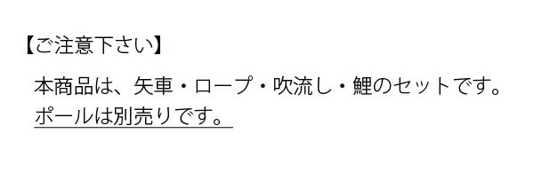 タフタ金太郎鯉 ３Mセット