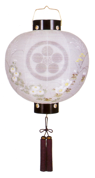 盆提灯 八女提灯 家紋承り提灯 門提灯長 家紋入り 絹無地 小 （P3)(8324-gj060lk) 盆提灯 八女提灯 家紋承り提灯 門提灯長 家紋入り 絹無地 小 （P4