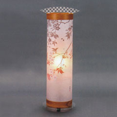 盆提灯: ANDON L 小枝に桜 ワーロン和紙 電気コード式 木製