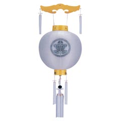 盆提灯: 御殿丸 白木 絹二重 無地 電池式（コードレス：LED仕様） 木製【家紋入代込】