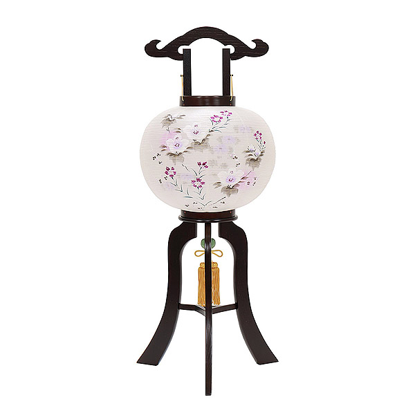 彩雲の里 絹二重 絵入 佑季監修 木製 電気コード式