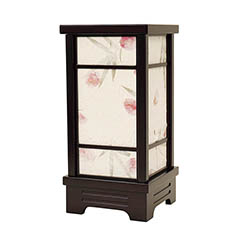 盆提灯: なごみあかり 彩夏 （あやか） 木製 電気コード式 【組立不要】