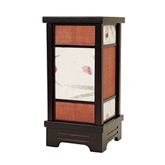 盆提灯: なごみあかり 優彩 （ゆうさい） 木製 電気コード式 【組立不要】