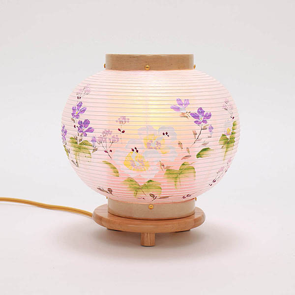 玉雲堂　 盆提灯　花しおり ぷちあかり 絹二重 絵入　詳細画像