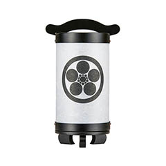 盆提灯: 回忌灯 家紋入り 木製 電池式（コードレス：LED仕様） 【家紋入代込】 【組立不要】
