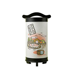 盆提灯: 想ひで提灯 温泉・旅行 木製 電池式（コードレス：LED仕様） 【組立不要】