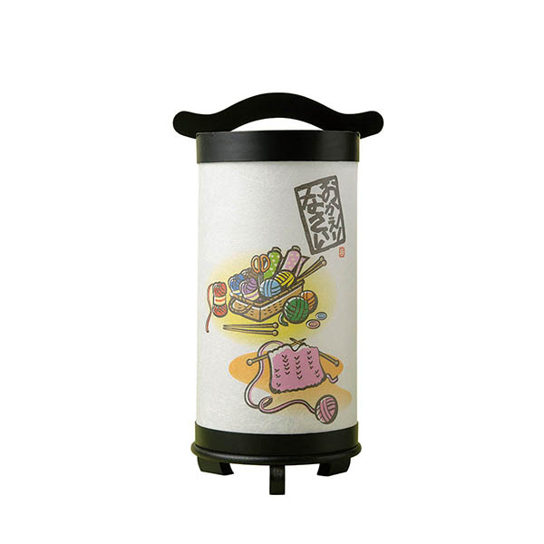 想ひで提灯 裁縫・手芸 木製 電池式（コードレス：LED仕様） 【組立不要】
