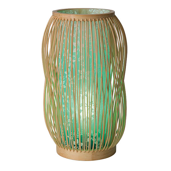 盆提灯 山登 竹の灯 3号 白木 桔梗ボカシ 詳細画像 山登 盆提灯 竹の灯 3号 白木 桔梗ボカシ 詳細画像