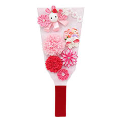 羽子板: つまみ細工 羽子板 優 髪飾り付き （飾り台別売り）