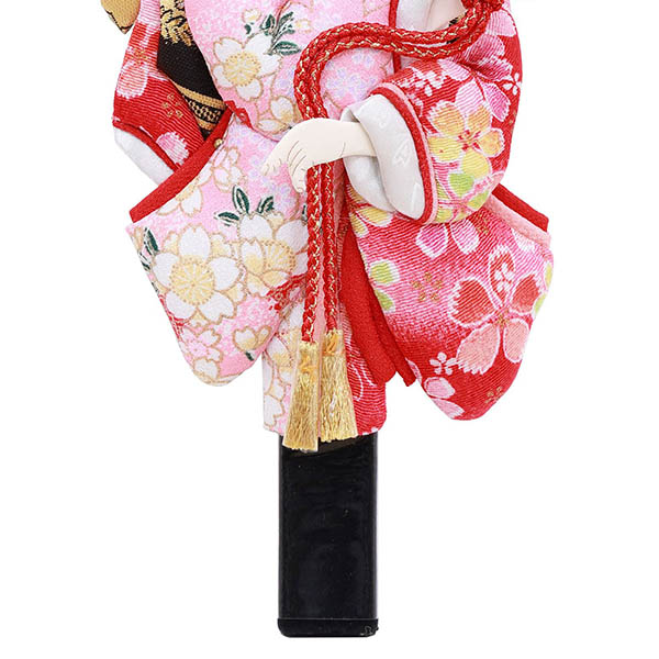 フジキ　 羽子板　姫振袖 道成寺 金彩友禅/縮緬 押絵羽子板　詳細画像