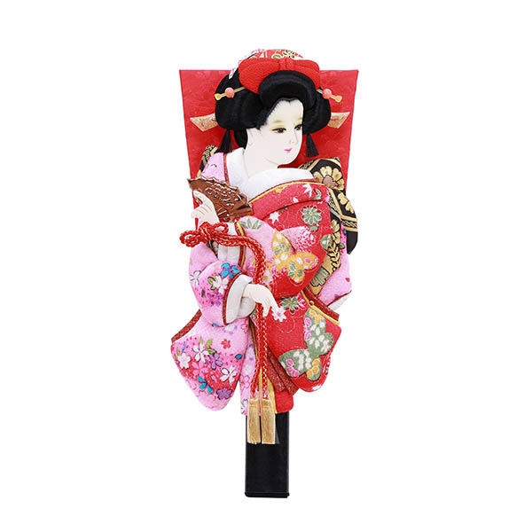 姫振袖 道成寺 縮緬 押絵羽子板