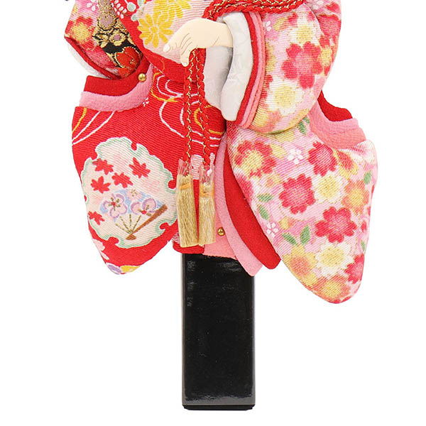 フジキ　 羽子板　姫振袖 道成寺 縮緬 押絵羽子板　詳細画像