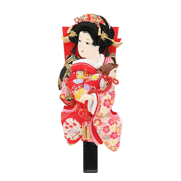 姫振袖 道成寺 縮緬 押絵羽子板