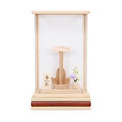 羽子板: 春彩 白木 かぶせ アクリルケース 8号羽子板用 （羽子板別売り）