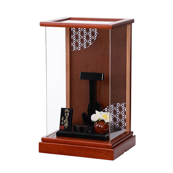 羽子板 フジキ 小春日 麻の葉柄 茶木目 かぶせ アクリルケース 9号羽子板用 (羽子板別売り) 詳細画像 フジキ 羽子板 小春日 麻の葉柄 茶木目 かぶせ アクリルケース 9号羽子板用 (羽子板別売り) 詳細画像