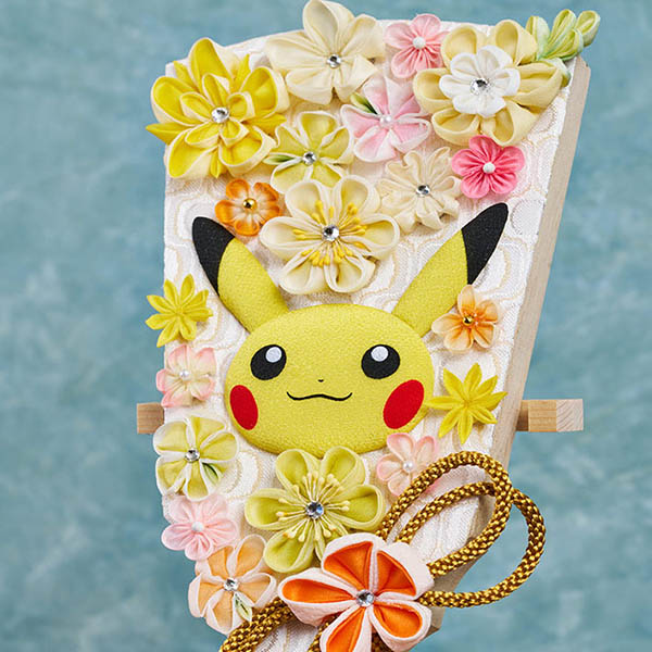 羽子板 久月 ポケモンつまみ羽子板 ピカチュウ 羽子板立てセット 詳細画像 久月 羽子板 ポケモンつまみ羽子板 ピカチュウ 羽子板立てセット 詳細画像