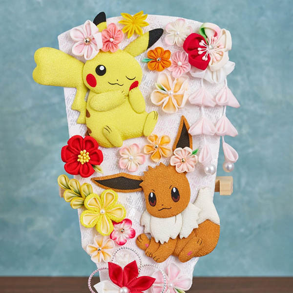 羽子板 久月 ポケモンつまみ羽子板 ピカチュウ&イーブイ 羽子板立てセット 詳細画像 久月 羽子板 ポケモンつまみ羽子板 ピカチュウ&イーブイ 羽子板立てセット 詳細画像