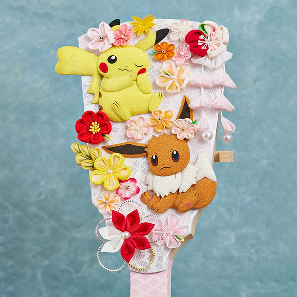 羽子板 久月 ポケモンつまみ羽子板 ピカチュウ&イーブイ 羽子板立てセット 詳細画像 久月 羽子板 ポケモンつまみ羽子板 ピカチュウ&イーブイ 羽子板立てセット 詳細画像