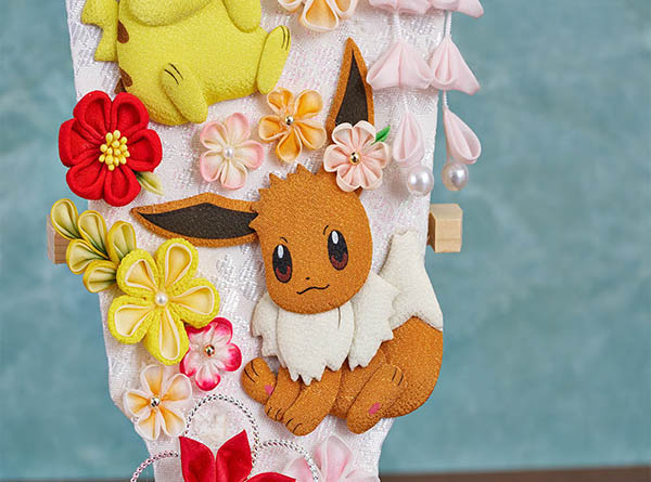 羽子板 久月 ポケモンつまみ羽子板 ピカチュウ&イーブイ 羽子板立てセット 詳細画像 久月 羽子板 ポケモンつまみ羽子板 ピカチュウ&イーブイ 羽子板立てセット 詳細画像