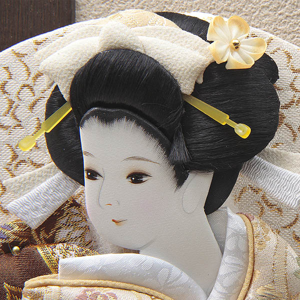 久月　 羽子板　美月 振袖 壁掛け 額飾り オーク塗り アクリルケース飾り　詳細画像