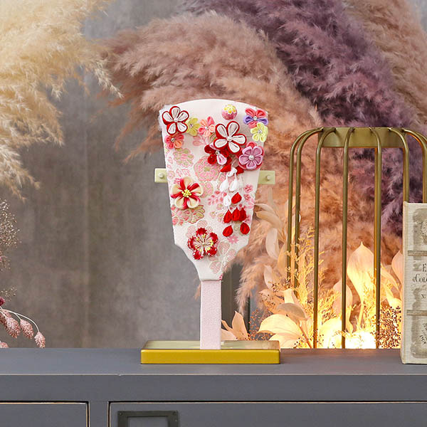 羽子板 東玉 つまみ細工 羽子板 赤 飾り台セット 詳細画像 東玉 羽子板 つまみ細工 羽子板 赤 飾り台セット 詳細画像