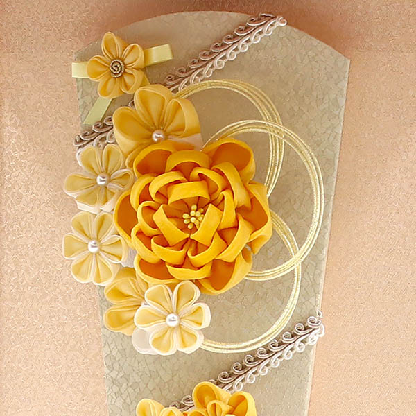 羽子板 吉徳 つまみ細工 髪飾り 羽子板 イエロー 壁掛け 額飾り パールピンク塗り アクリルケース 詳細画像 吉徳 羽子板 つまみ細工 髪飾り 羽子板 イエロー 壁掛け 額飾り パールピンク塗り アクリルケース 詳細画像