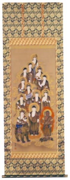 荻野英峰作 十三仏図