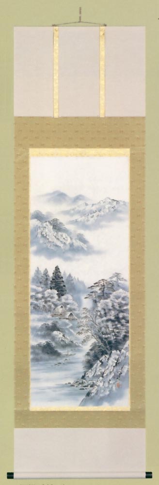 水墨山水 幸田一伸作