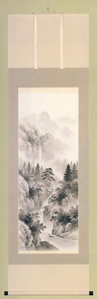 水墨山水 羽根修逸作