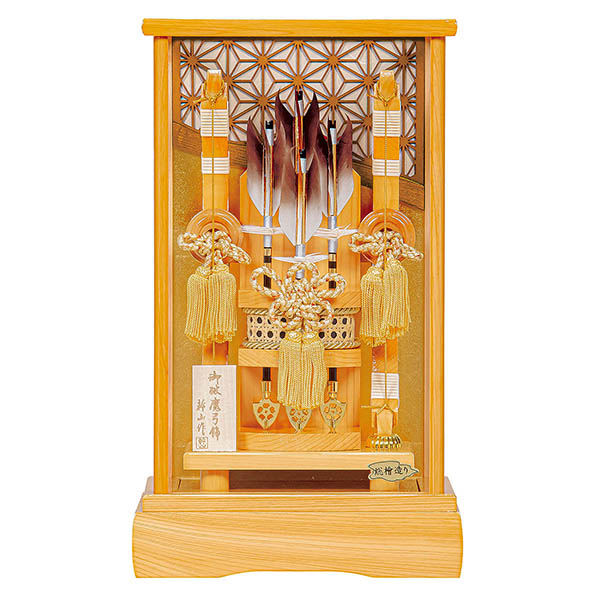 飛鳥 木目 天竜檜 ガラスケース飾り