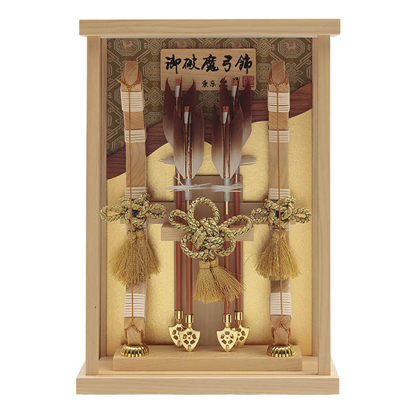 壁掛け 額飾り 光耀 龍村裂 本籐巻 檜 アクリルケース