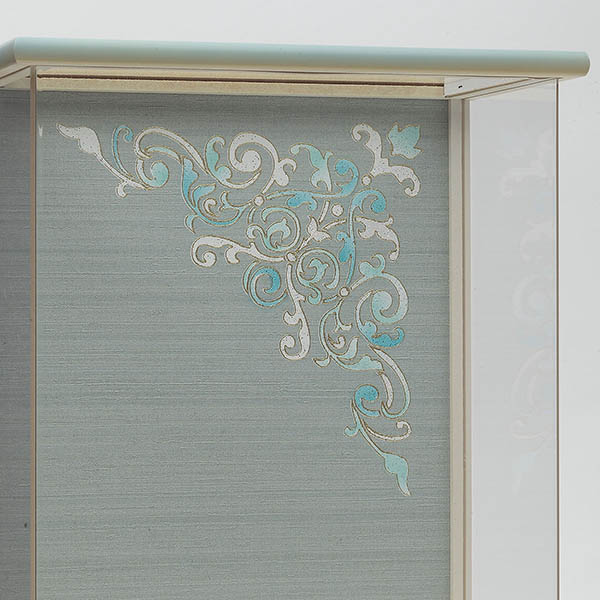 久月　 破魔弓　碧斗 太刀 本籐 象牙水色暈 アクリルケース飾り　詳細画像